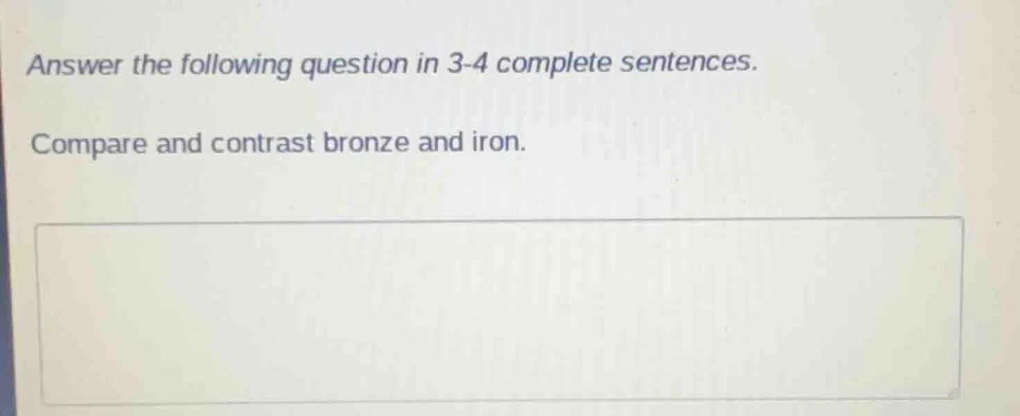 answer the following question in 3-4 complete sentences. compare and co…