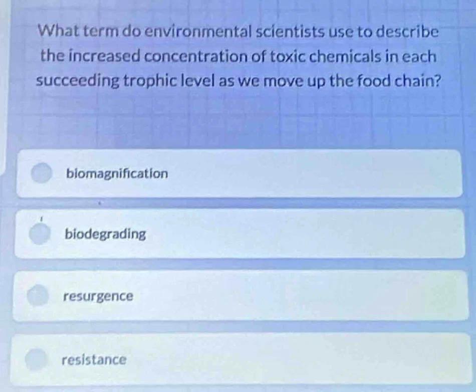 what term do environmental scientists use to describe the increased con…