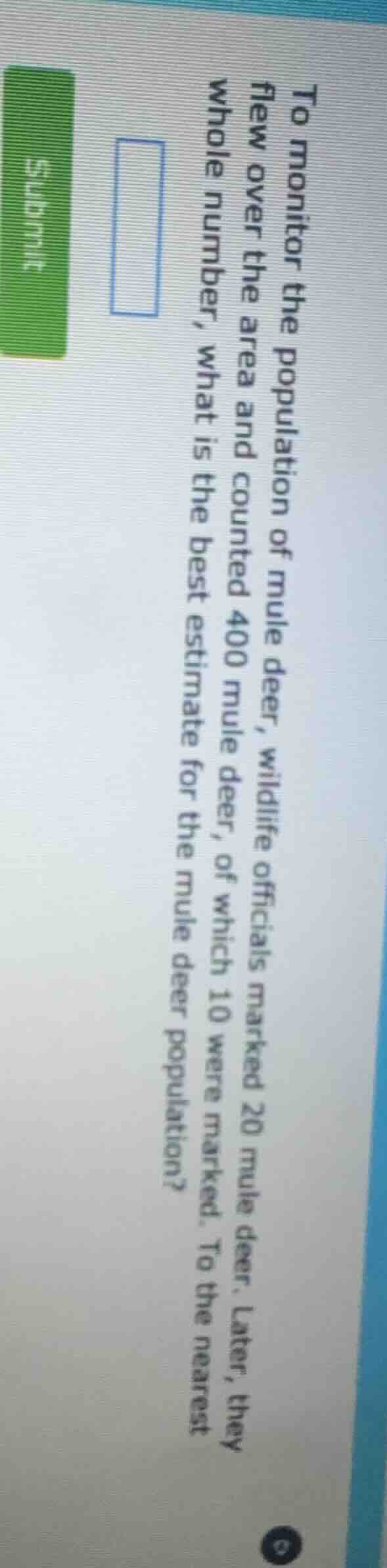 to monitor the population of mule deer, wildlife officials marked 20 mu…