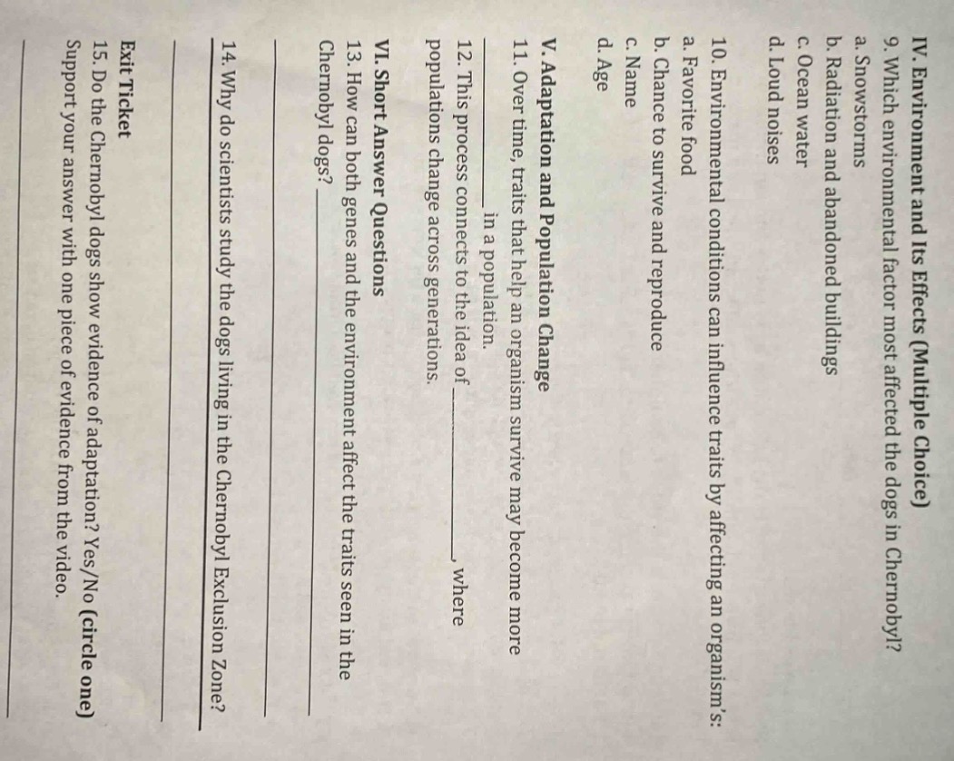 iv. environment and its effects (multiple choice) 9. which environmenta…