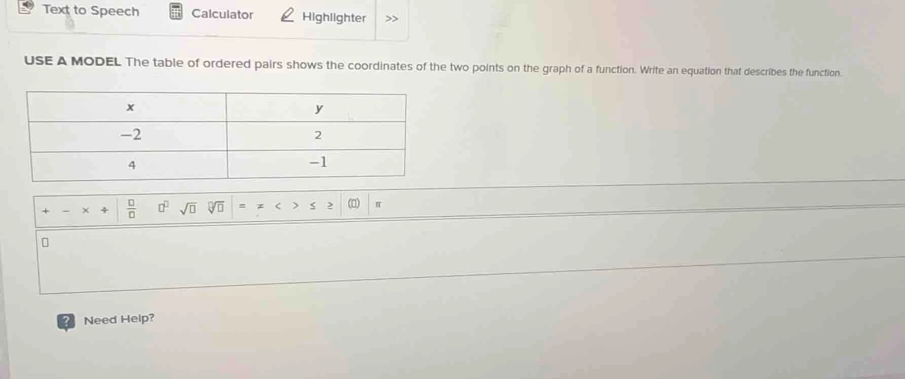 use a model the table of ordered pairs shows the coordinates of the two…