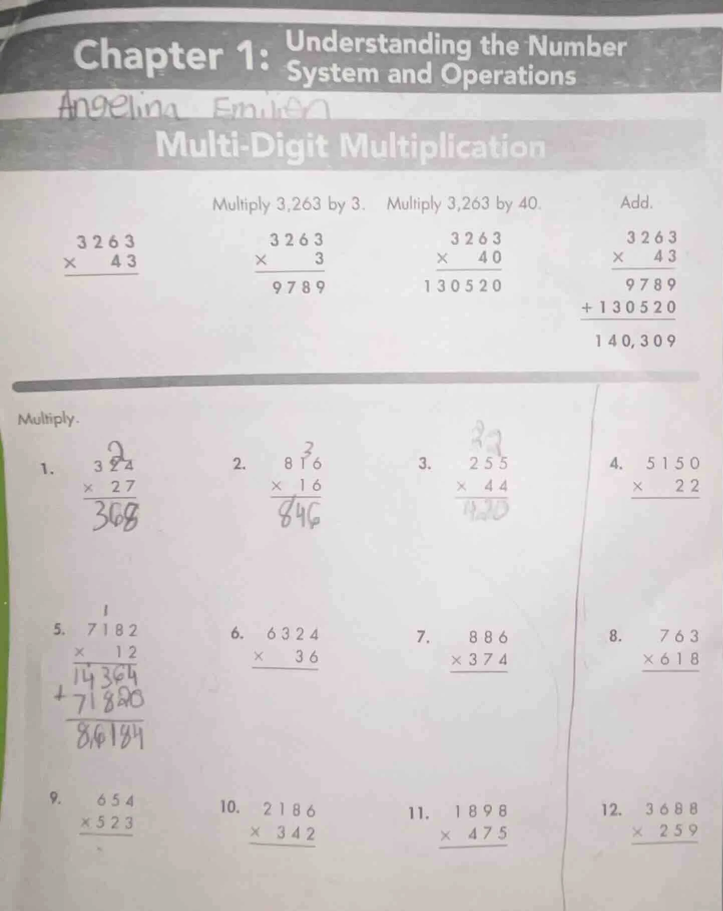chapter 1: understanding the number system and operations multi - digit…