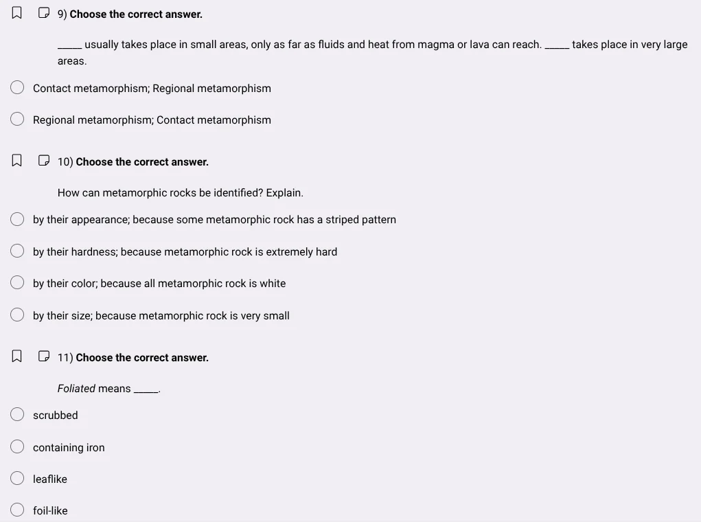 9) choose the correct answer. ____ usually takes place in small areas, …
