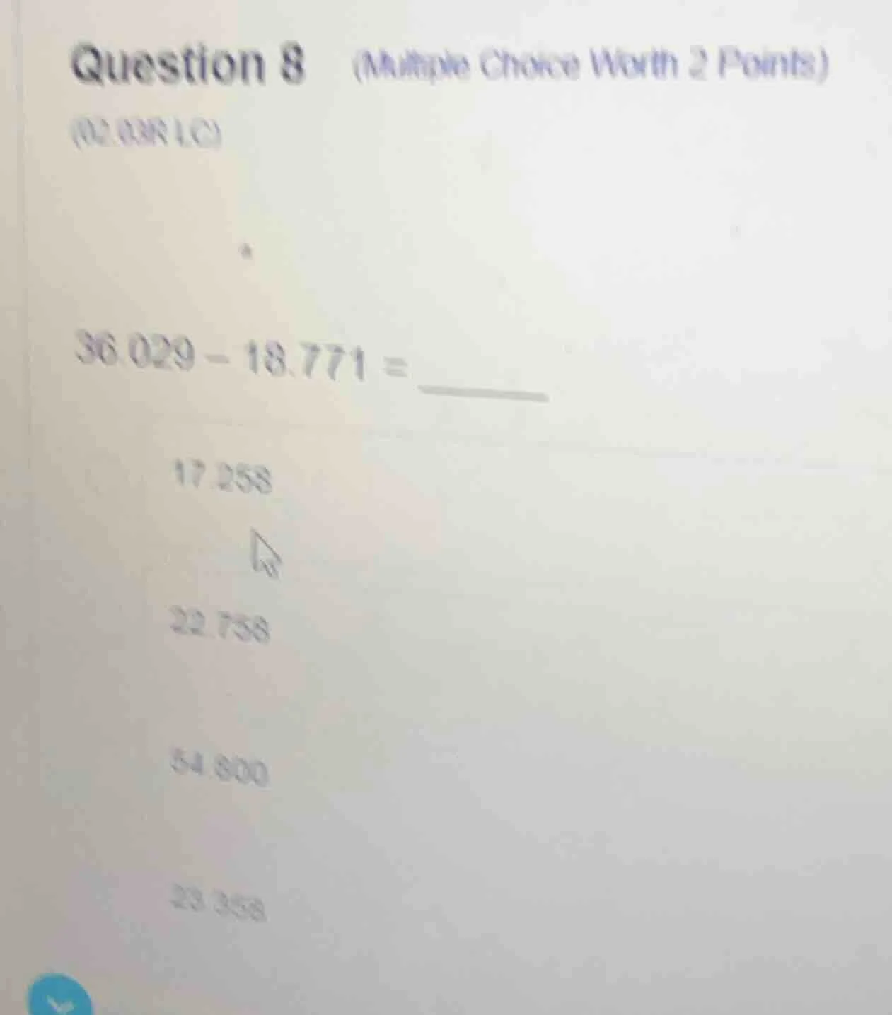 question 8 (multiple choice worth 2 points) (02.03r lc) 36.029 - 18.771…