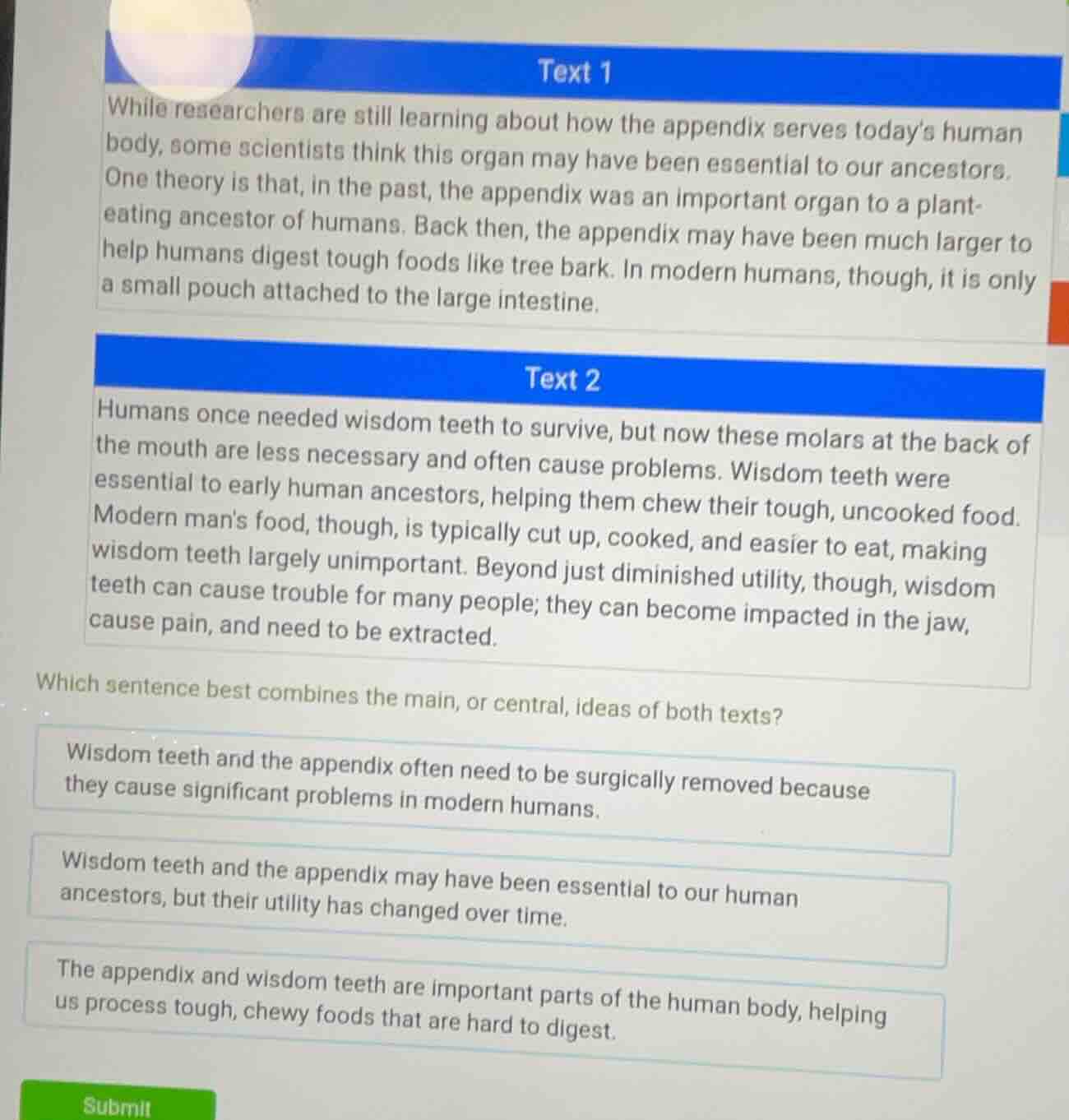 text 1 while researchers are still learning about how the appendix serv…