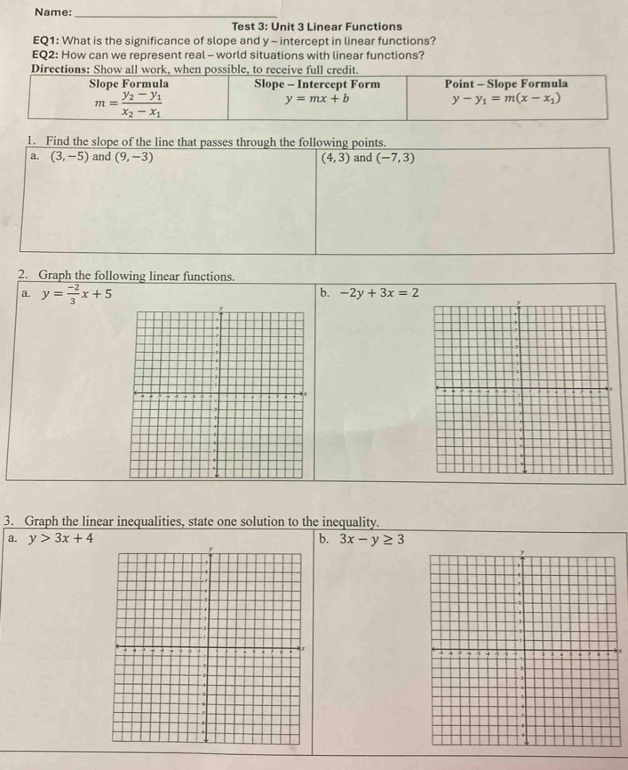 name:_________________________ test 3: unit 3 linear functions eq1: wha…