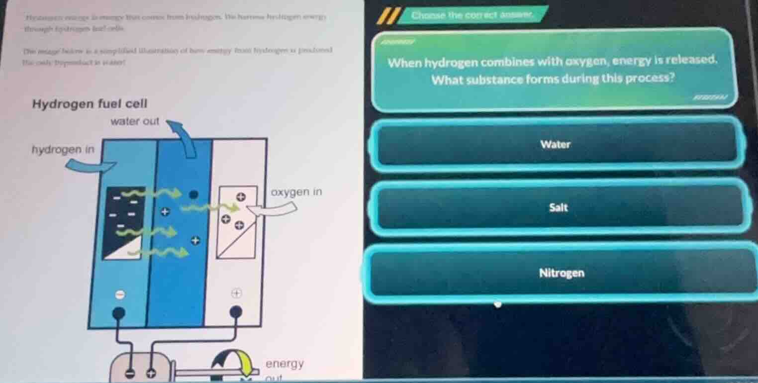 hydrogen energy is energy that comes from hydrogens. we harness hydroge…