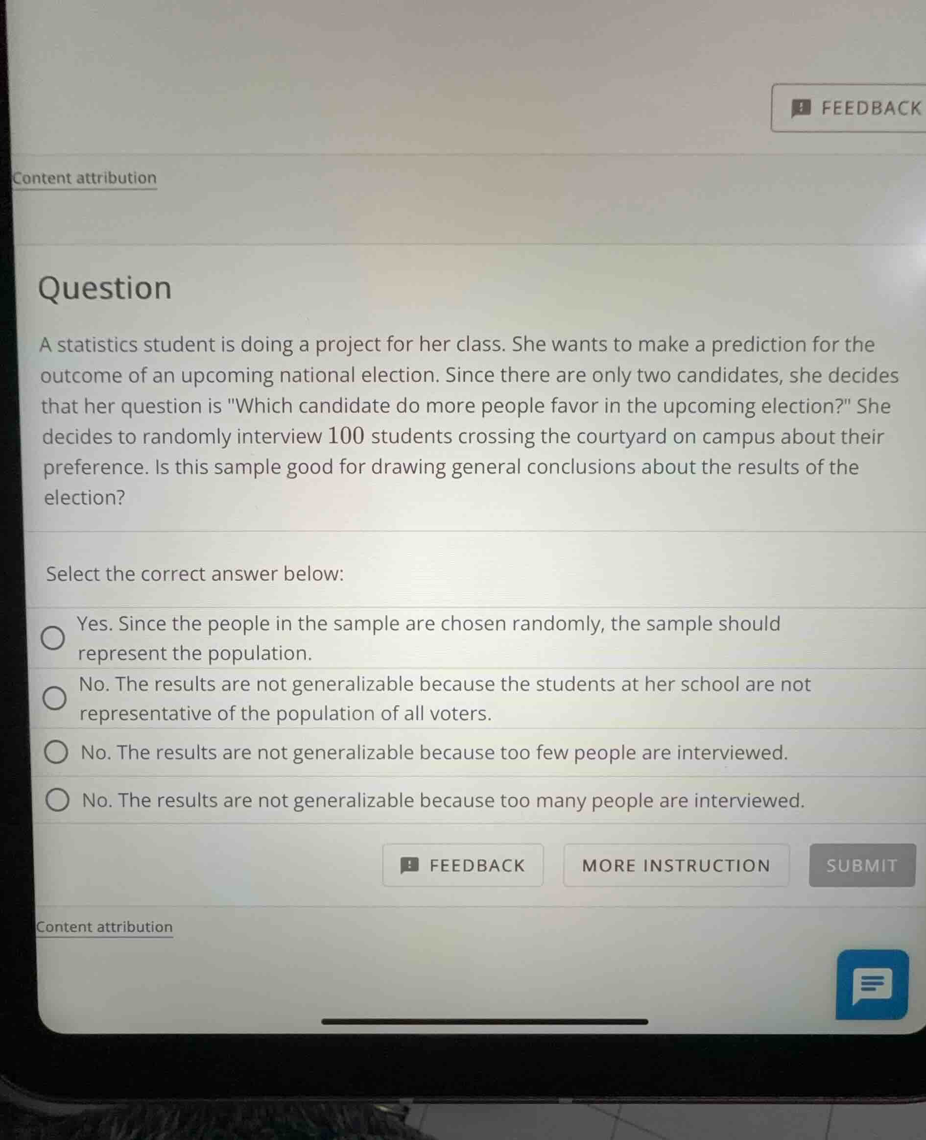 a statistics student is doing a project for her class. she wants to mak…