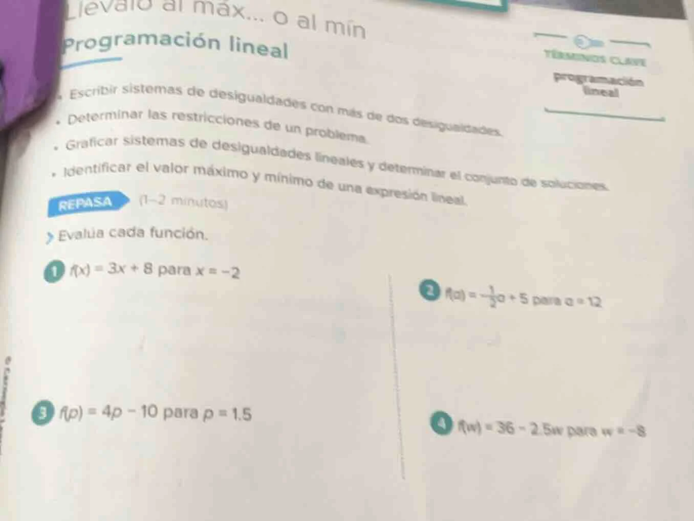 llevato al máx... o al mín programación lineal - escribir sistemas de d…