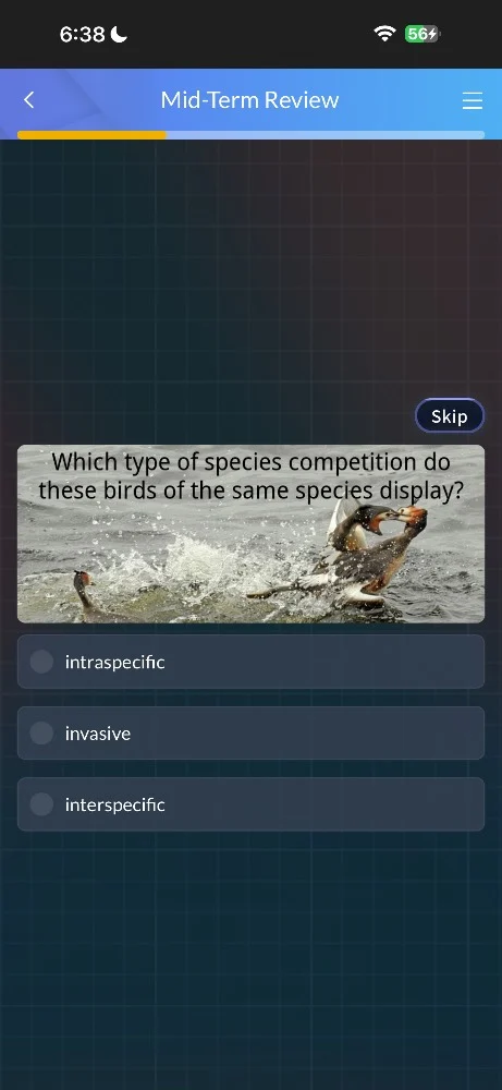 which type of species competition do these birds of the same species di…