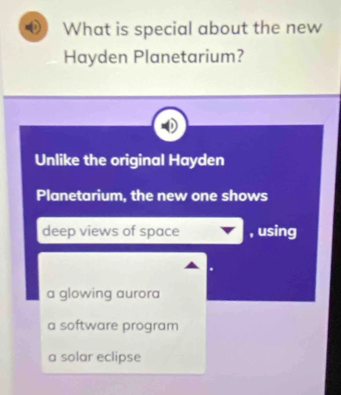 what is special about the new hayden planetarium? unlike the original h…