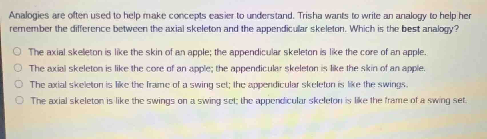 analogies are often used to help make concepts easier to understand. tr…