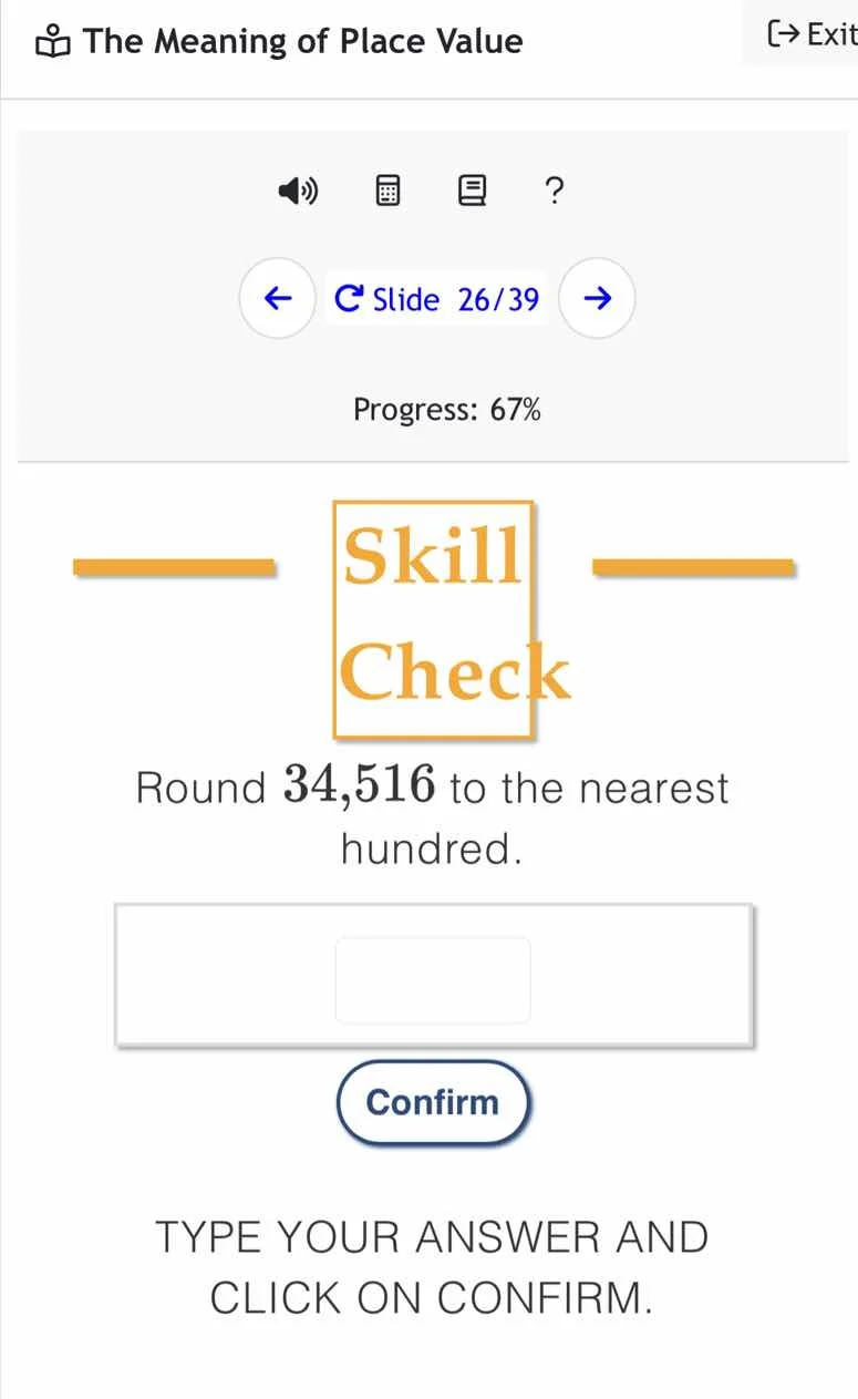 the meaning of place value skill check round 34,516 to the nearest hund…