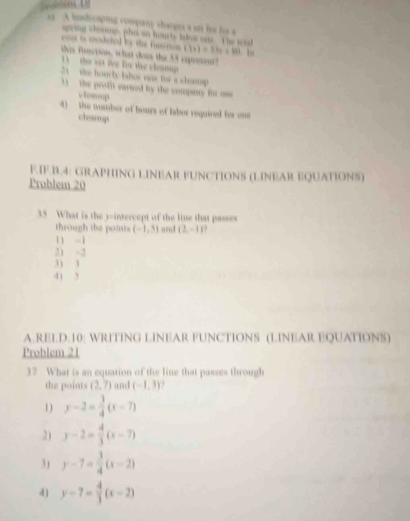 problem 19 34 a landscaping company charges a set fee for a spring clea…