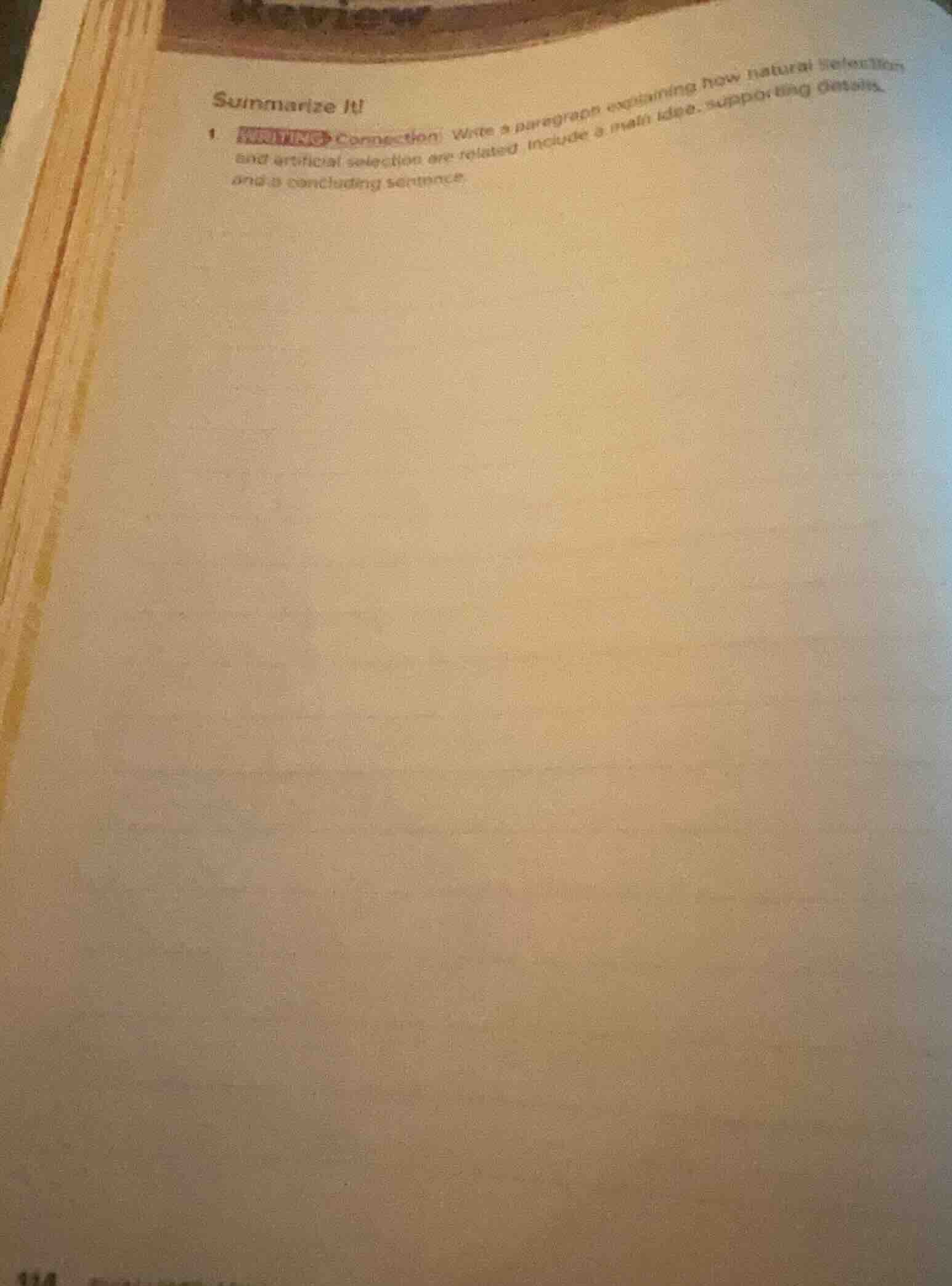 summarize it! 1. writing connection write a paragraph explaining how na…