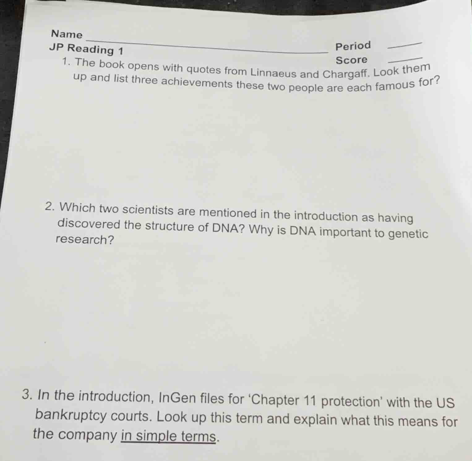 name jp reading 1 period score 1. the book opens with quotes from linna…