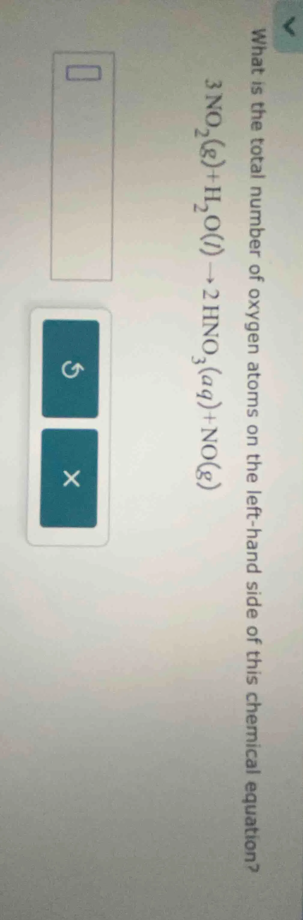 what is the total number of oxygen atoms on the left - hand side of thi…
