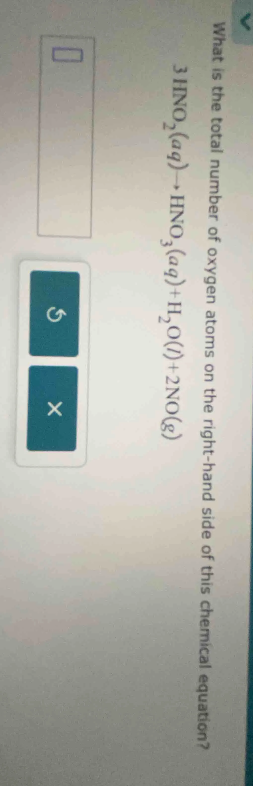 what is the total number of oxygen atoms on the right - hand side of th…