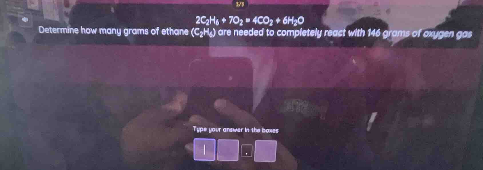 2c₂h₆ + 7o₂ = 4co₂ + 6h₂o determine how many grams of ethane (c₂h₆) are…