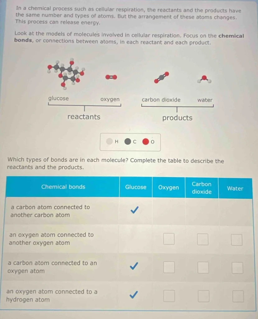 in a chemical process such as cellular respiration, the reactants and t…