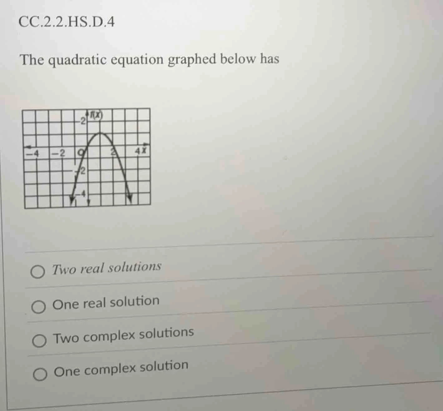 cc.2.2.hs.d.4 the quadratic equation graphed below has graph of a quadr…