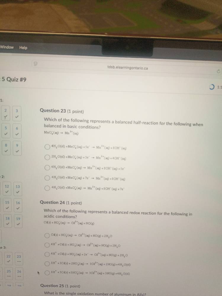 question 23 (1 point) which of the following represents a balanced half…