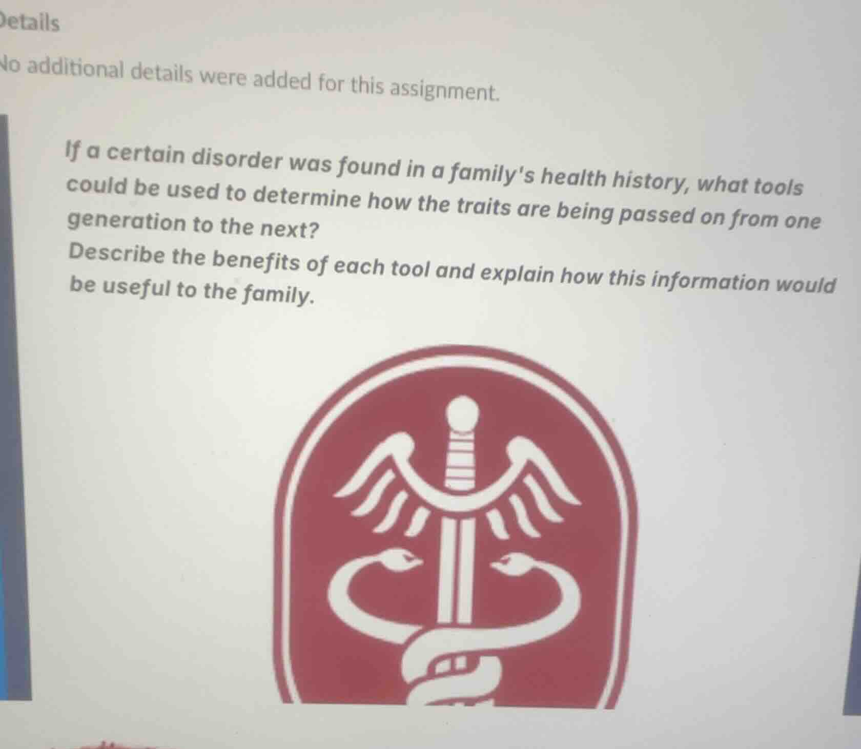 details no additional details were added for this assignment. if a cert…