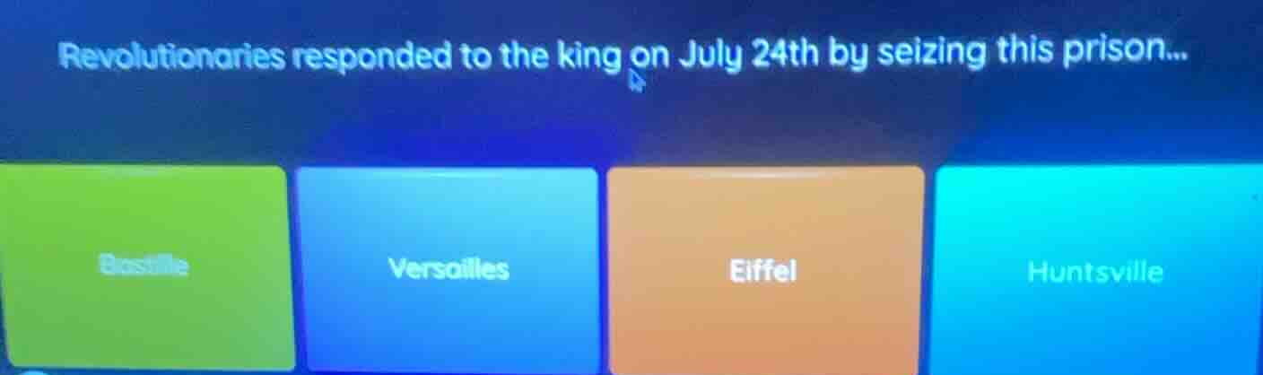 revolutionaries responded to the king on july 24th by seizing this pris…