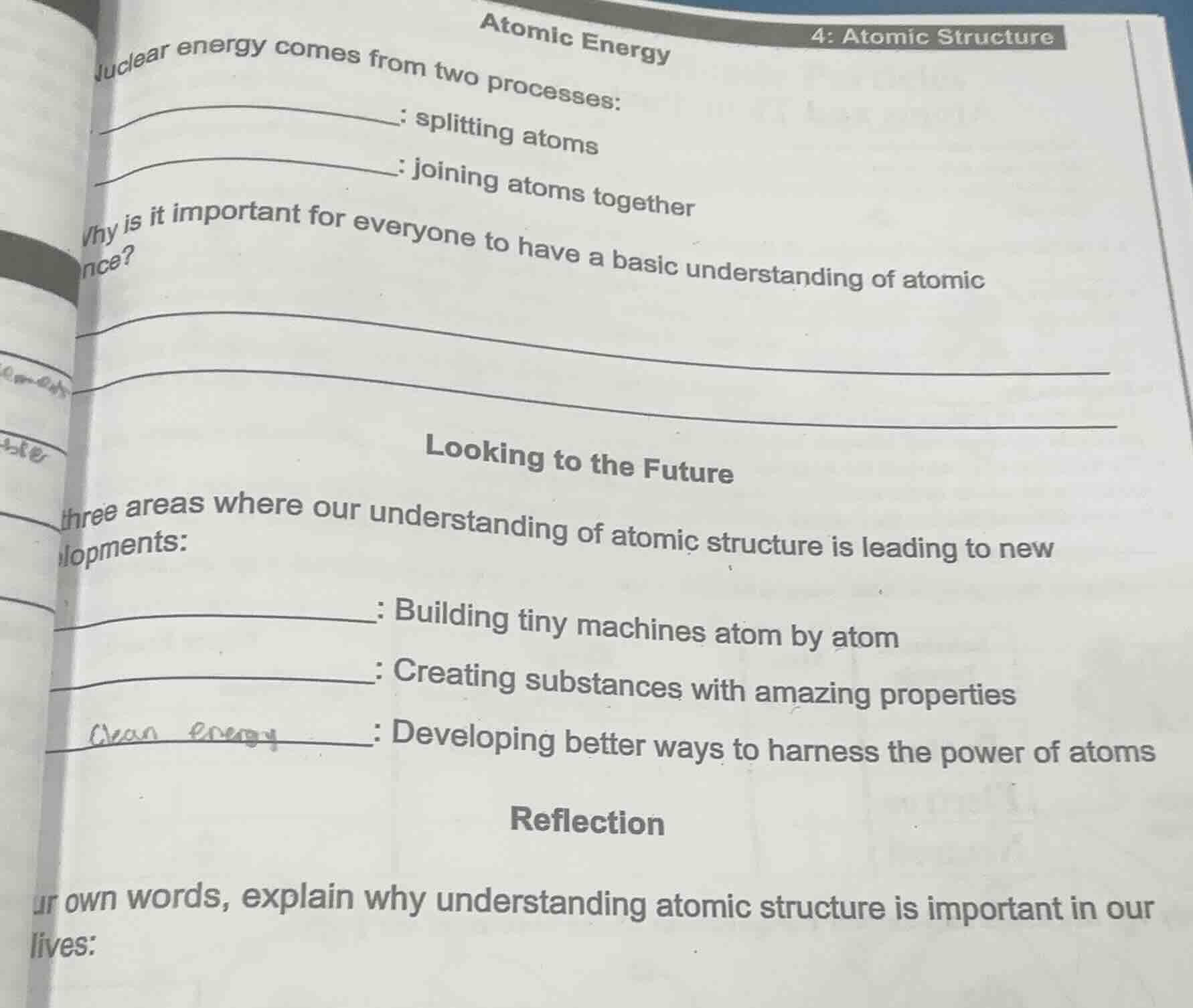 atomic energy 4: atomic structure uclear energy comes from two processe…