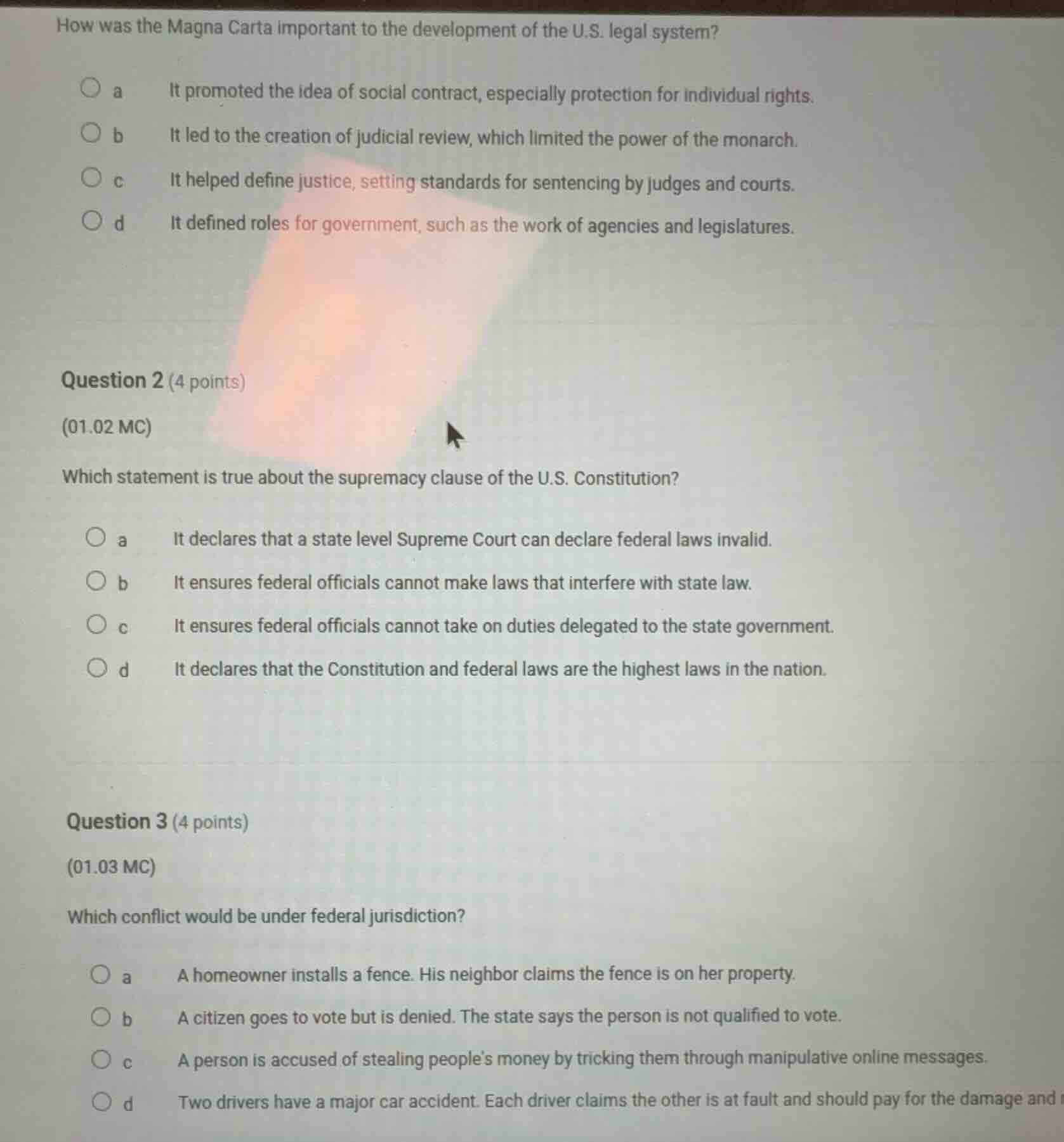 how was the magna carta important to the development of the u.s. legal …