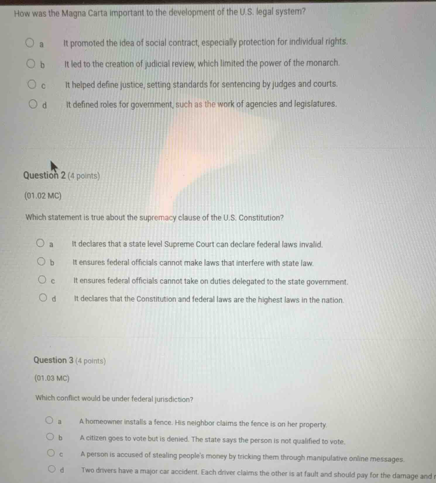 how was the magna carta important to the development of the u.s. legal …