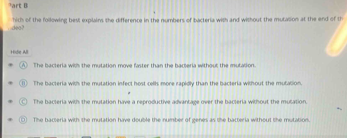 part b which of the following best explains the difference in the numbe…