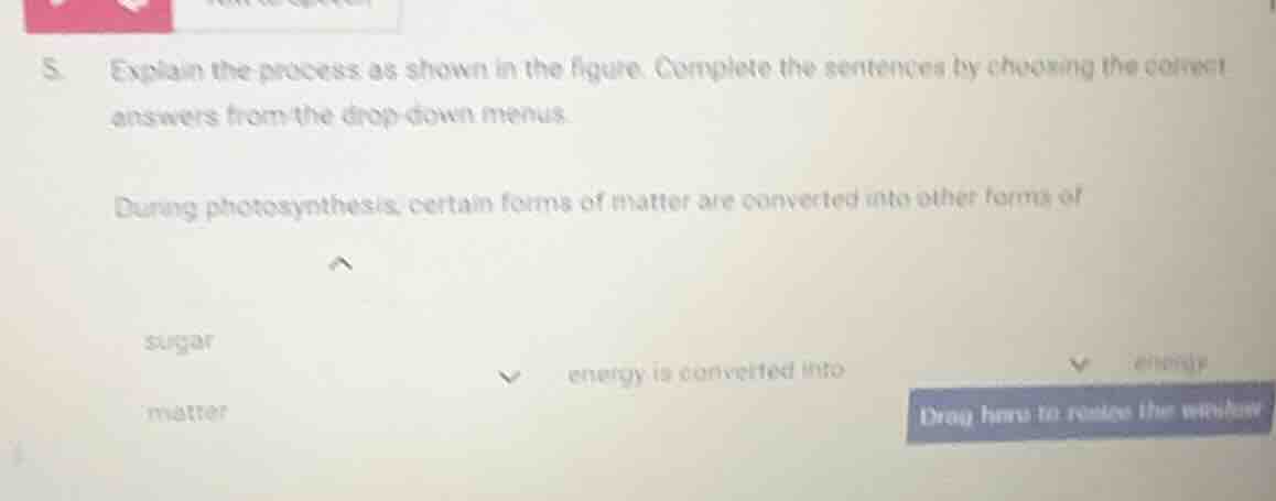 5. explain the process as shown in the figure. complete the sentences b…