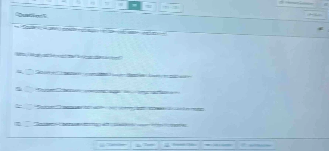 question 9. student 4: added powdered sugar in ice - cold water and sti…