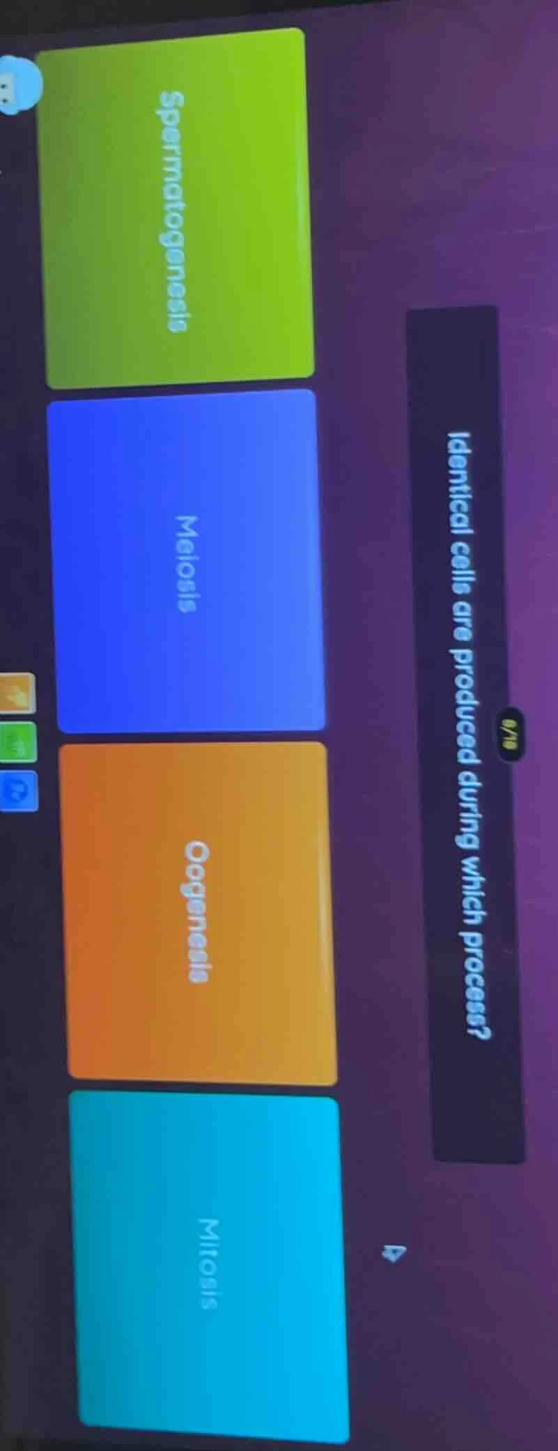 identical cells are produced during which process? spermatogenesis meio…