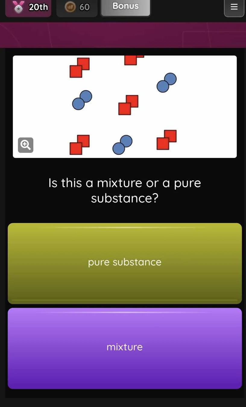 is this a mixture or a pure substance? pure substance mixture
