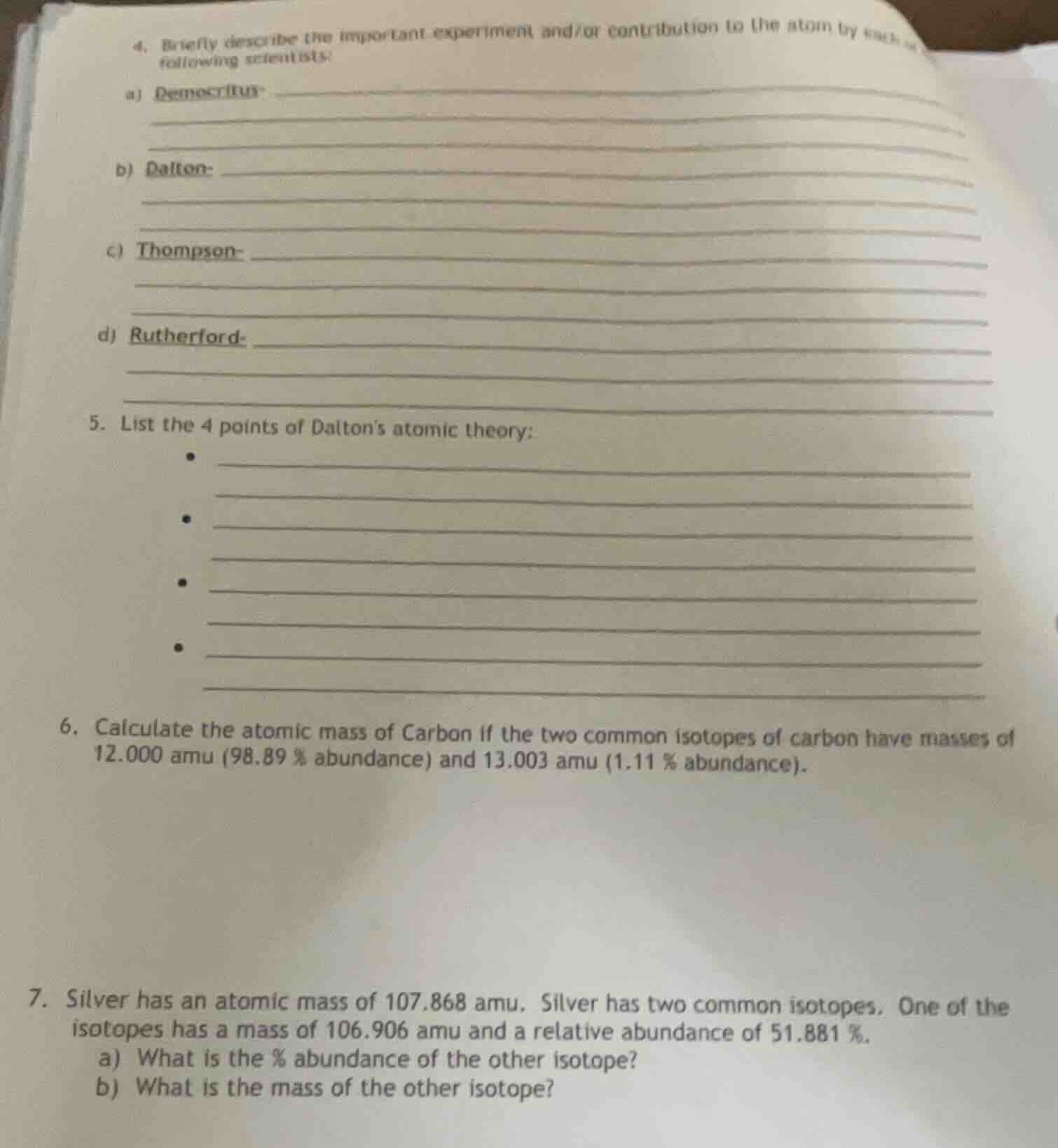 4. briefly describe the important experiment and/or contribution to the…