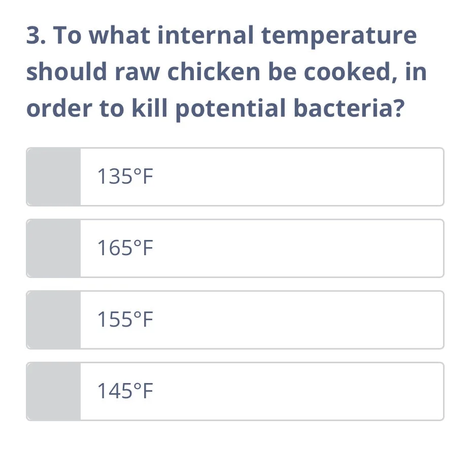 3. to what internal temperature should raw chicken be cooked, in order …