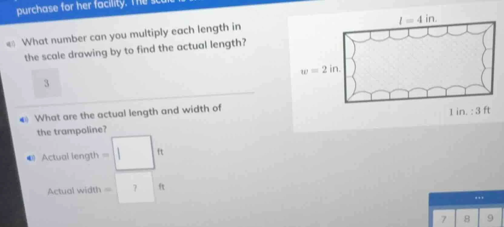 purchase for her facility. (3) what number can you multiply each length…
