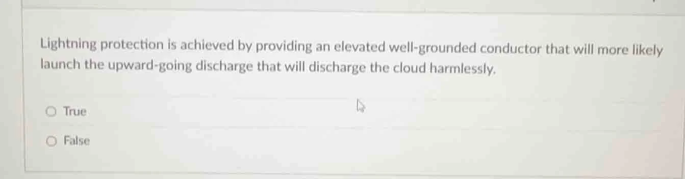 lightning protection is achieved by providing an elevated well - ground…