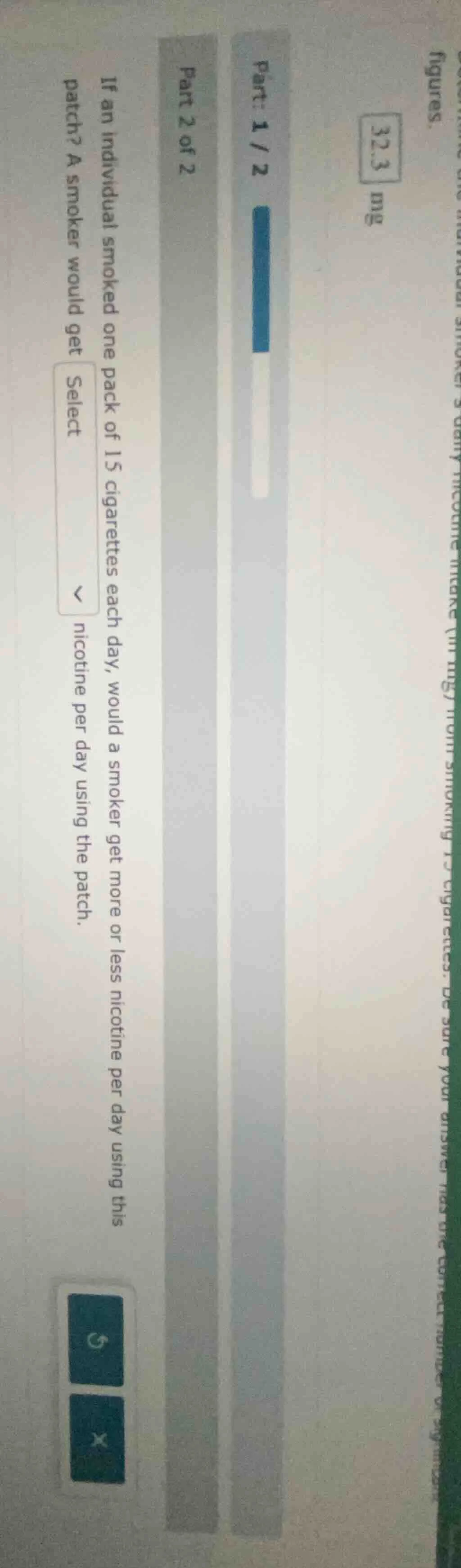 32.3 mg part: 1 / 2 part 2 of 2 if an individual smoked one pack of 15 …