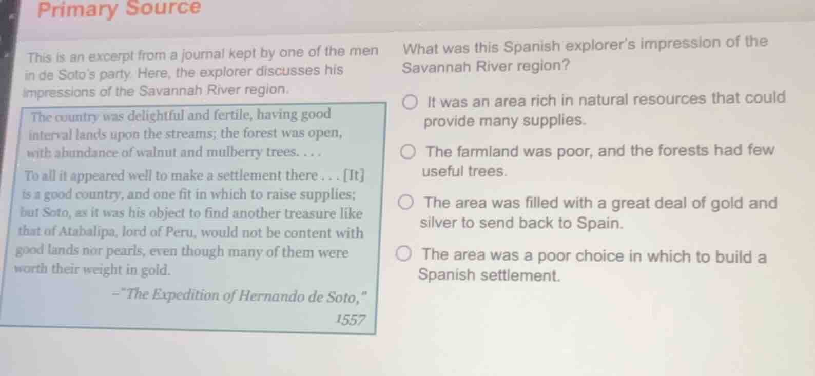 primary source this is an excerpt from a journal kept by one of the men…