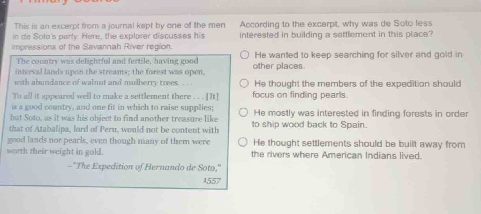 this is an excerpt from a journal kept by one of the men in de sotos pa…