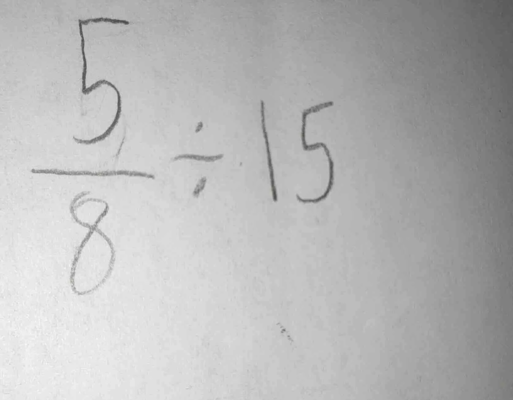$\\frac{5}{8} \\div 15$