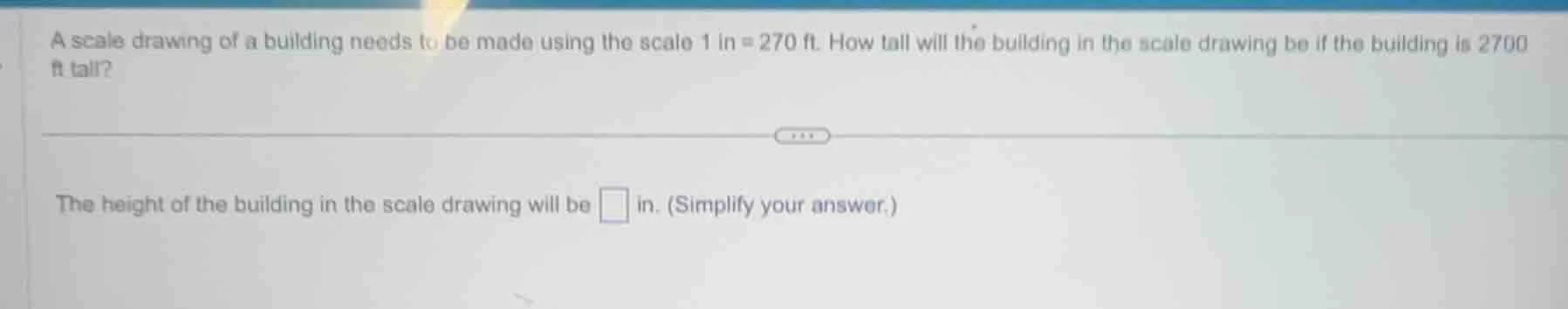 a scale drawing of a building needs to be made using the scale 1 in = 2…