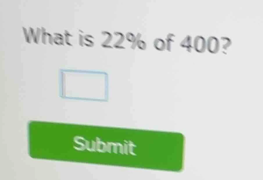 what is 22% of 400?