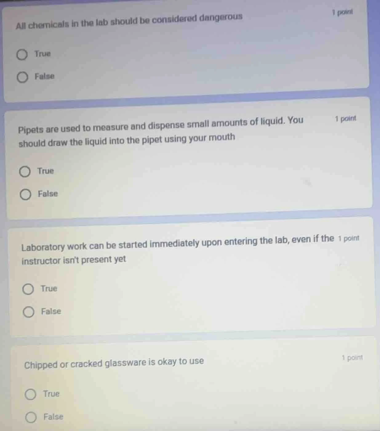 all chemicals in the lab should be considered dangerous true false pipe…