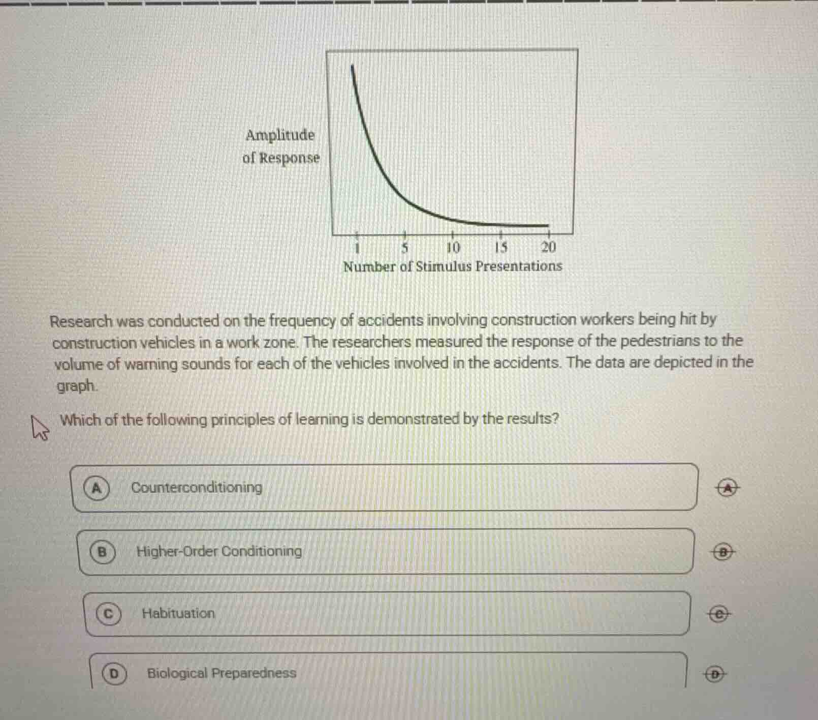 research was conducted on the frequency of accidents involving construc…
