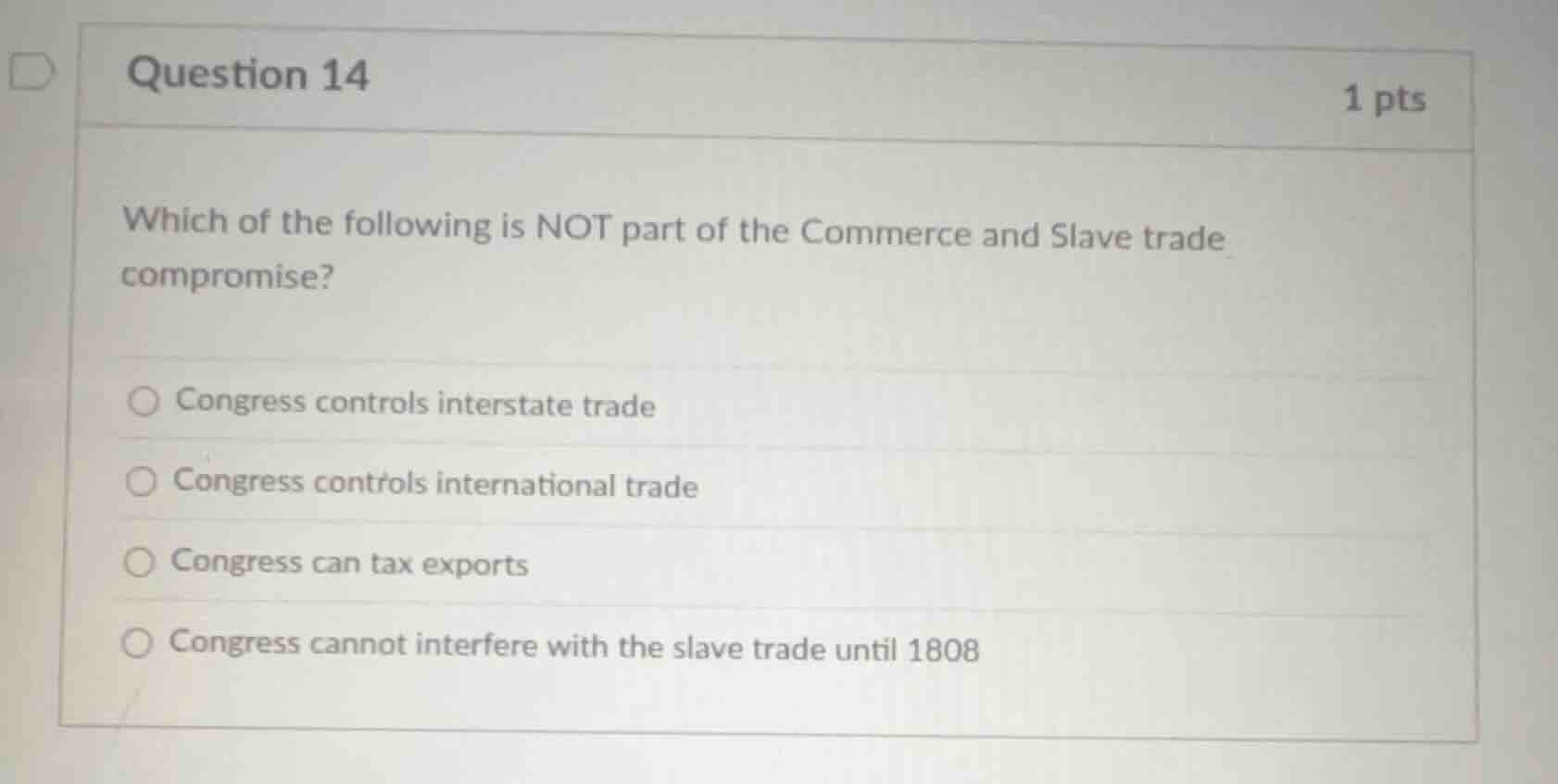 question 14 1 pts which of the following is not part of the commerce an…