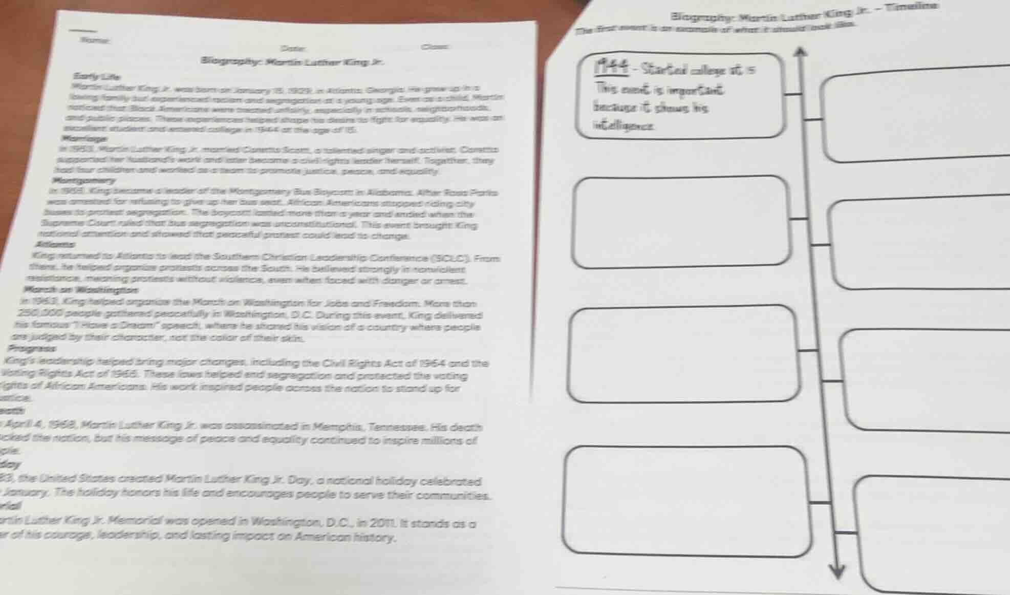 name: date: class: biography: martin luther king jr. early life martin …
